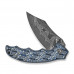 Складаний ніж Civivi Pentad C24068-DS1 Damascus / Micarta (8.8 см) синій/білий