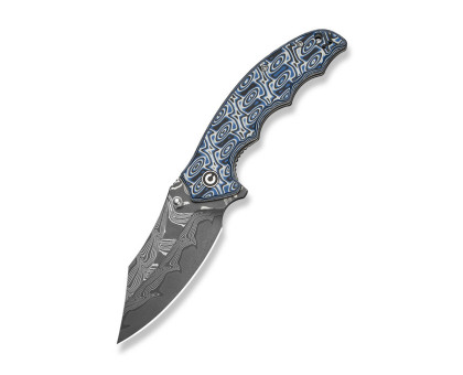Складаний ніж Civivi Pentad C24068-DS1 Damascus / Micarta (8.8 см) синій/білий
