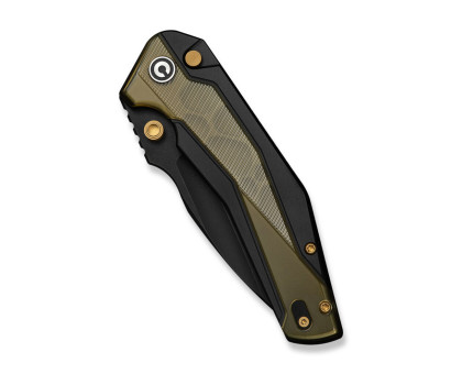 Ніж складаний туристичний Civivi Wellmax (9.1 см) 14C28N / Aluminum чорний/жовтий