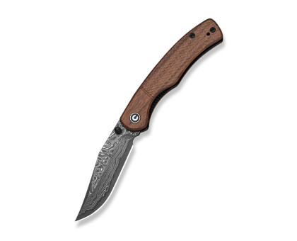 Складаний кишеньковий EDC ніж Civivi Clingman Damascus / Guibourtia Wood (C23026B-DS1)