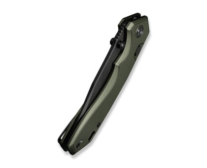 Ніж складаний туристичний Civivi Elite Brova CPM S35VN, зелений (Aluminum, 8.7 см) 