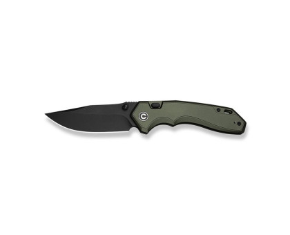 Ніж складаний туристичний Civivi Elite Brova CPM S35VN, зелений (Aluminum, 8.7 см) 