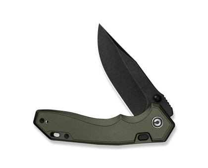 Ніж складаний туристичний Civivi Elite Brova CPM S35VN, зелений (Aluminum, 8.7 см) 