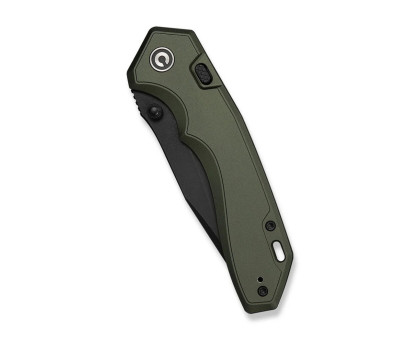 Ніж складаний туристичний Civivi Elite Brova CPM S35VN, зелений (Aluminum, 8.7 см) 