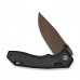 Ніж складаний туристичний Civivi Elite Brova CPM S35VN, чорний (Aluminum, 8.7 см) 