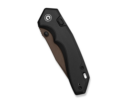 Ніж складаний туристичний Civivi Elite Brova CPM S35VN, чорний (Aluminum, 8.7 см) 