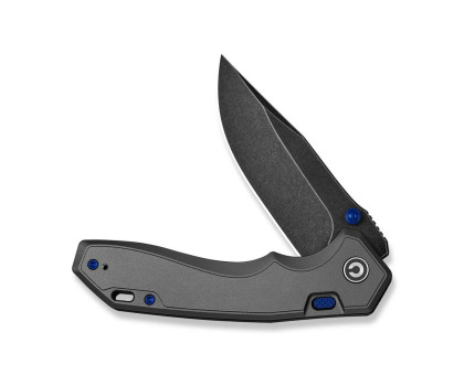 Ніж складаний туристичний Civivi Elite Brova CPM S35VN, сірий (Aluminum, 8.7 см) 