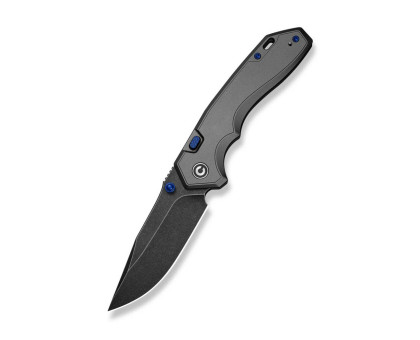Ніж складаний туристичний Civivi Elite Brova CPM S35VN, сірий (Aluminum, 8.7 см) 