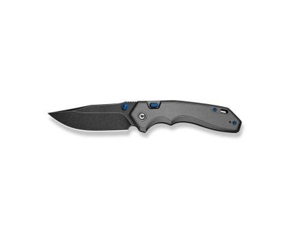 Ніж складаний туристичний Civivi Elite Brova CPM S35VN, сірий (Aluminum, 8.7 см) 
