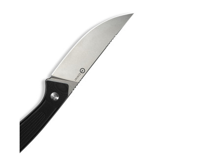 Ніж фіксований туристичний Civivi Carveth (9,1 см) AEB-L / G10 чорний з чохлом 