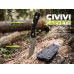 Ніж фіксований туристичний Civivi Carveth (9,1 см) AEB-L / G10 чорний з чохлом 