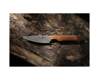 Ніж фіксований EDC CIVIVI High Grass Field Knife (7.4 см) 14C28N / Wood дерево з чохлом