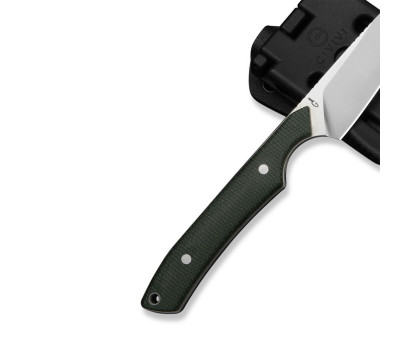 Ніж фіксований EDC CIVIVI High Grass Field Knife (7,4 см) 14C28N / Micarta зелений з чохлом