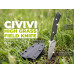 Ніж фіксований EDC CIVIVI High Grass Field Knife (7,4 см) 14C28N / Micarta зелений з чохлом