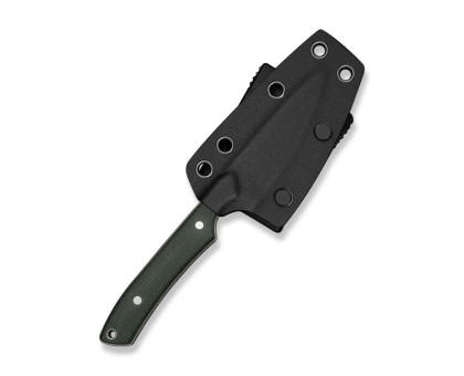 Ніж фіксований EDC CIVIVI High Grass Field Knife (7,4 см) 14C28N / Micarta зелений з чохлом