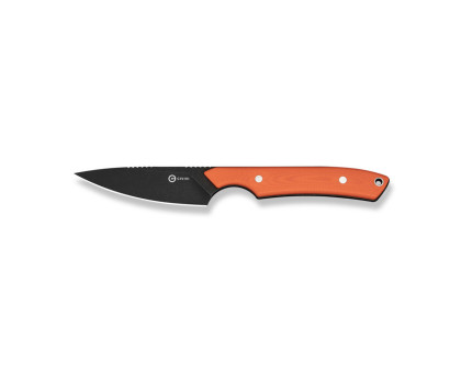 Ніж фіксований EDC Civivi High Grass Field Knife (7.4 см) 14C28N / G10 помаранчевий з чохлом