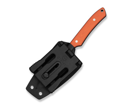 Ніж фіксований EDC Civivi High Grass Field Knife (7.4 см) 14C28N / G10 помаранчевий з чохлом