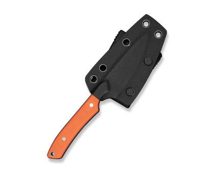 Ніж фіксований EDC Civivi High Grass Field Knife (7.4 см) 14C28N / G10 помаранчевий з чохлом