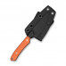 Ніж фіксований EDC Civivi High Grass Field Knife (7.4 см) 14C28N / G10 помаранчевий з чохлом