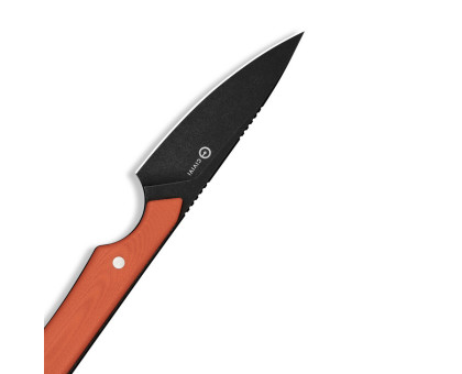 Ніж фіксований EDC Civivi High Grass Field Knife (7.4 см) 14C28N / G10 помаранчевий з чохлом
