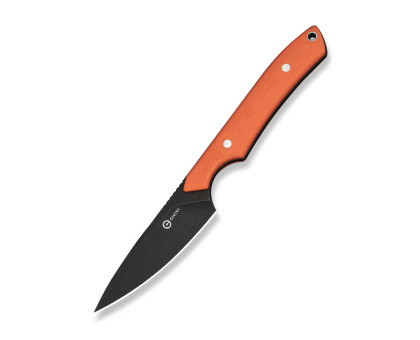 Ніж фіксований EDC Civivi High Grass Field Knife (7.4 см) 14C28N / G10 помаранчевий з чохлом