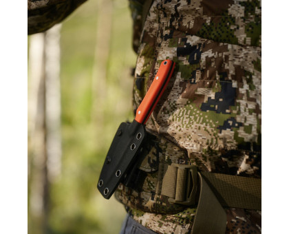Ніж фіксований EDC Civivi High Grass Field Knife (7.4 см) 14C28N / G10 помаранчевий з чохлом