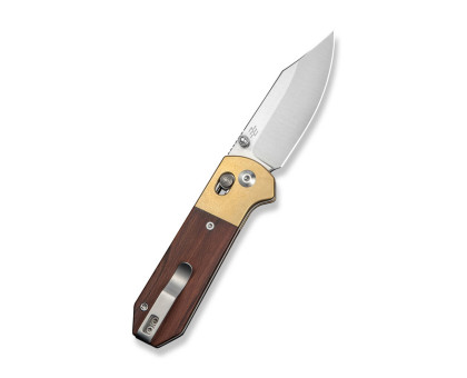 Ніж складаний кишеньковий Civivi Yonder Clip Point (7.3 см) 14C28N / Wood and Brass