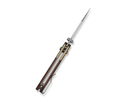 Ніж складаний кишеньковий Civivi Yonder Clip Point (7.3 см) 14C28N / Wood and Brass