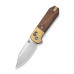 Ніж складаний кишеньковий Civivi Yonder Clip Point (7.3 см) 14C28N / Wood and Brass