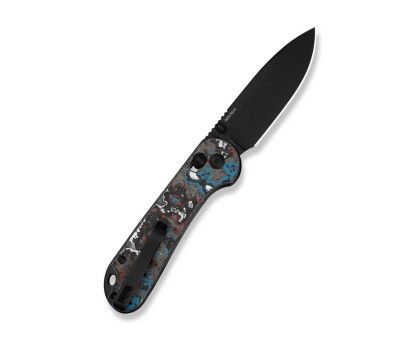 Ніж складаний кишеньковий Civivi Elementum (Crossbar Lock), (7.51 см) CPM S35VN / Nebula FatCarbon Fiber чорний/червоний/синій/білий