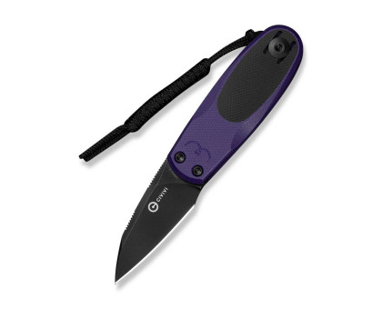 Ніж складаний кишеньковий CIVIVI Purr (4.65 см) Nitro-V / G10 фіолетовий/чорний