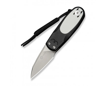 Ніж складаний кишеньковий CIVIVI Purr (4.65 см) Nitro-V / G10 чорний/білий з механізмом Slip Joint