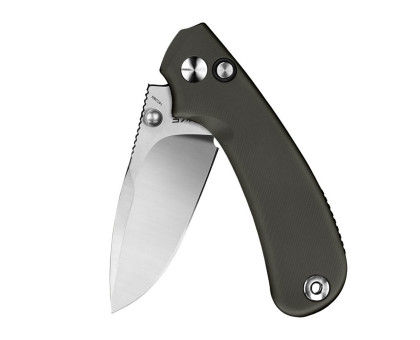 Ніж складаний Ruike P736-AK (7.5 см) 14C28N / алюміній, сірий