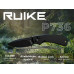 Ніж складаний Ruike P736-AB (7.5 см) 14C28N / алюміній, чорний