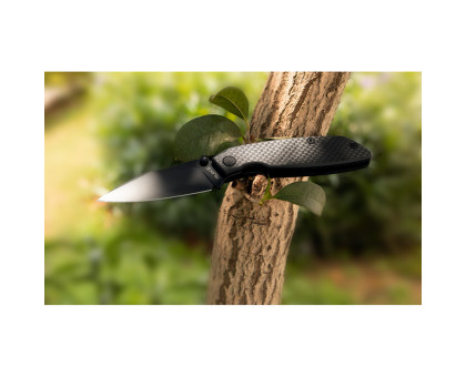 Ніж складаний туристичний Ruike P746-CB2 (8 см) 14C28N / G10 чорний