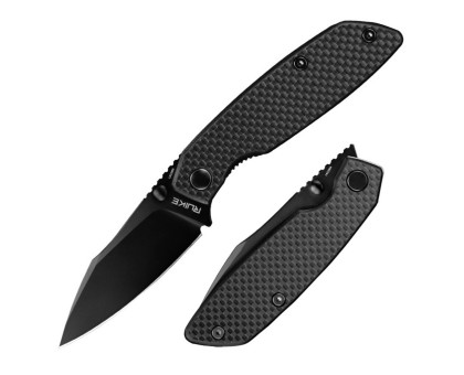 Ніж складаний туристичний Ruike P746-CB2 (8 см) 14C28N / G10 чорний