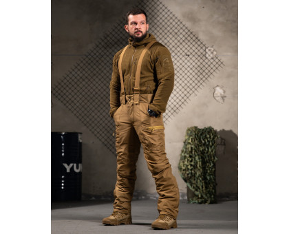 Зимовий напівкомбінезон тактичний Nord Storm Койот (G-LOFT, Taslan)