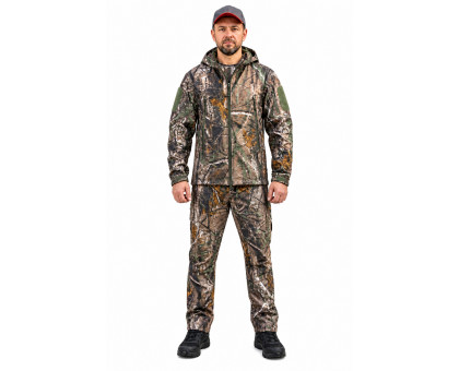 Костюм демісезонний Softshell Gwild Зелений ліс (куртка + штани, фліс)
