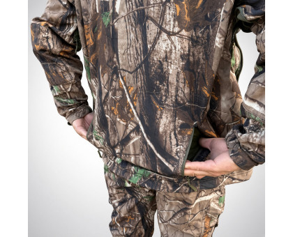 Костюм демісезонний Softshell Gwild Зелений ліс (куртка + штани, фліс)