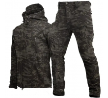 Демісезонний костюм SoftShell Dark Camou