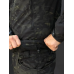 Демісезонний утеплений костюм SoftShell Dark Camou (куртка + штани) на флісі