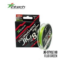Шнур плетений Intech Tournament Jig Style PE X8 Fluo Green 150м (#0,6 - #2,5PE)