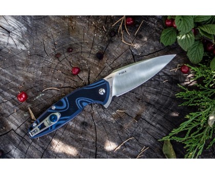 Ніж складний туристичний  Ruike Fang P105-Q, синій