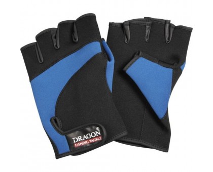 Неопренові рукавиці для рибалки Dragon TCH-RE-01-006 чорно-сині