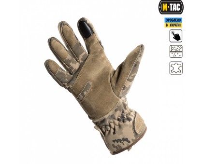 Тактичні рукавиці M-Tac Tactical Waterproof MM14 (Український піксель)