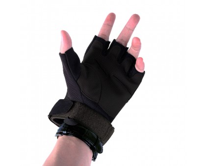 Тактичні рукавиці Impact Half-Finger Black (безпалі)