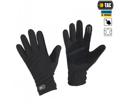 Тактичні рукавиці M-Tac Winter Tactical Windblock 380 Black