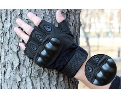 Тактичні рукавиці Oakley Half-Finger Black (безпалі)