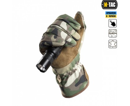 Тактичні рукавиці M-Tac Tactical Waterproof MC (Мультикам)