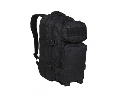 Тактичний рюкзак Mil-Tec US Black Laser Cut Assault Backpack SM (20л, оригінал)
